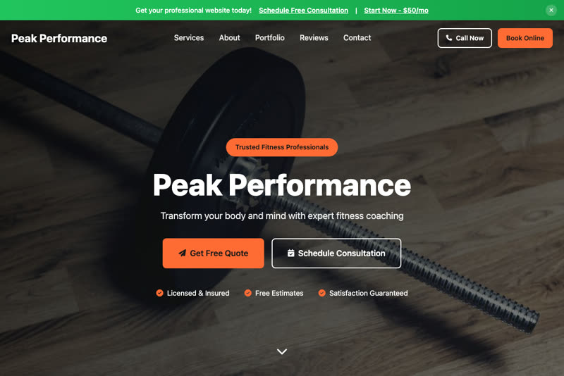 Fitness Template